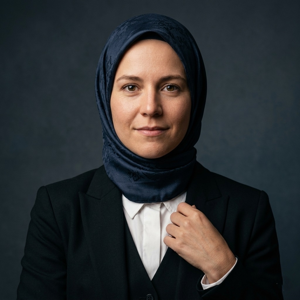 Professional studio portrait after transformation